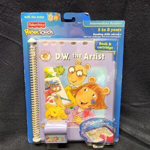 Fisher Price Power Touch Arthur D.W. The Artist  Book and Cartridge New Age 5-8